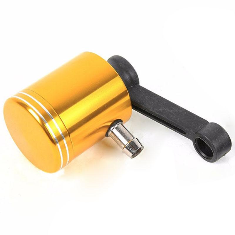 Universal Motorcycle Front Brake Clutch Tank Cylinder Fluid Oil Reservoir Gold