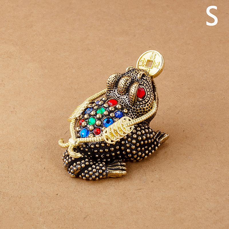 

Фэн-шуй Жаба Деньги Удача Удача Богатство Китайская Золотая Лягушка Жаба Монета Украшения Домашнего Офиса Подарки Настольные Украшения S