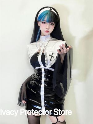 Non Cosplay Kostuum Vrouwen Fancy Dress Set Halloween Party Rollenspel Outfit Volwassen Zusters Jurk Zwart Fancy Cosplay Dress Up Plus