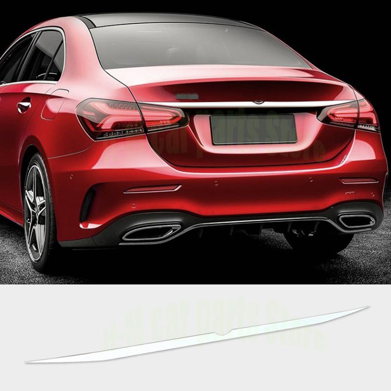 Dla Mercedes Benz A A180L 200L 220L -20 górna tylna klapa bagażnika tylna nakładka na drzwi pasek pokrywa tapicerka Fit Auto
