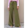 Pantaloni largi casual și la modă pentru femei, colorați, cu buzunare