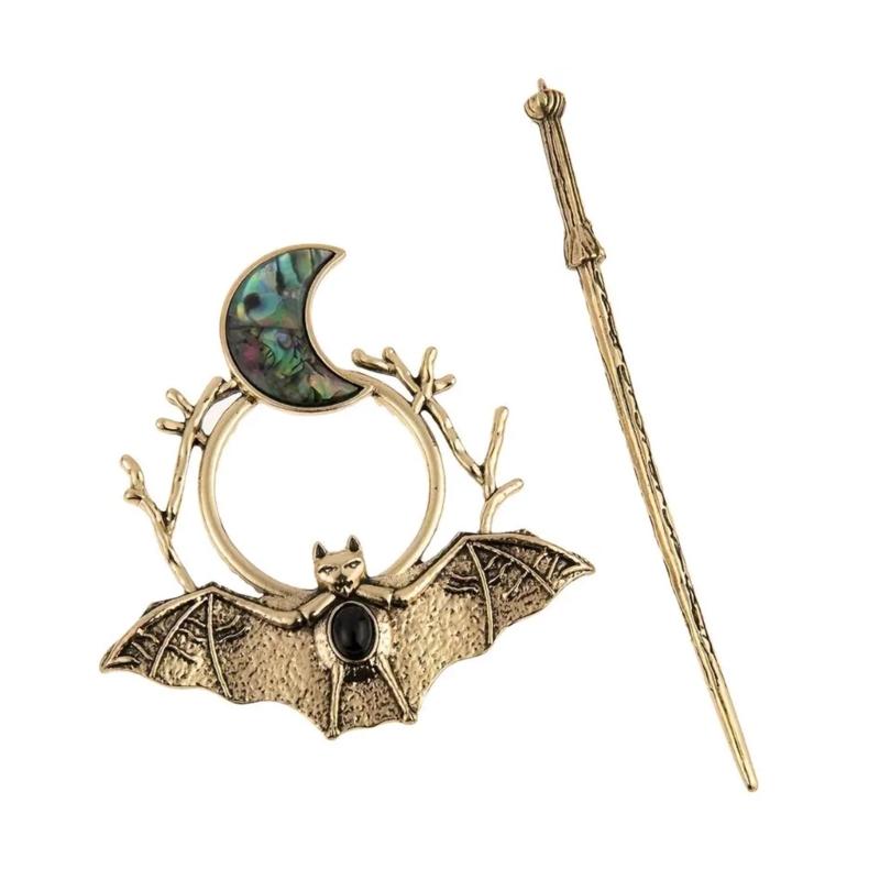 Vintage Butterfly Hair Claw Decoration For Women Inspire By Culture With Silver Plating and Crescent Shape Daily Use