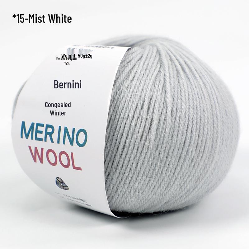 Merino Wool Yarn for DIY Knitting - Morandi Colors, Medium Thickness, Perfect for Hand-Knitted Hats.