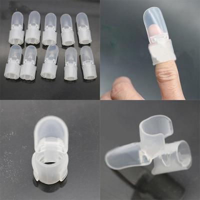 10 STÜCKE Maniküre Finger Nagelkunst Design Spitzen Abdeckung Politur Schild Schutz Clip