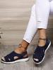 Women's Flyknit Summer Flat Sandals - Breathable, Rhinestone, Large Size Casual Beach Shoes