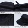 Sun Hat for UV Wide Slimming Effect [NC] UV-cut Women, Spring/summer, Protection, Brim, Stylish, (black)