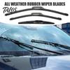Natural Rubber Wiper Blades 3Pcs/Set Beam for Chery Tiggo 8 Plus Pro Car Window Cleaning Accessories MAX 2020-2024, 23"+18"+9" Front Rear Blades,