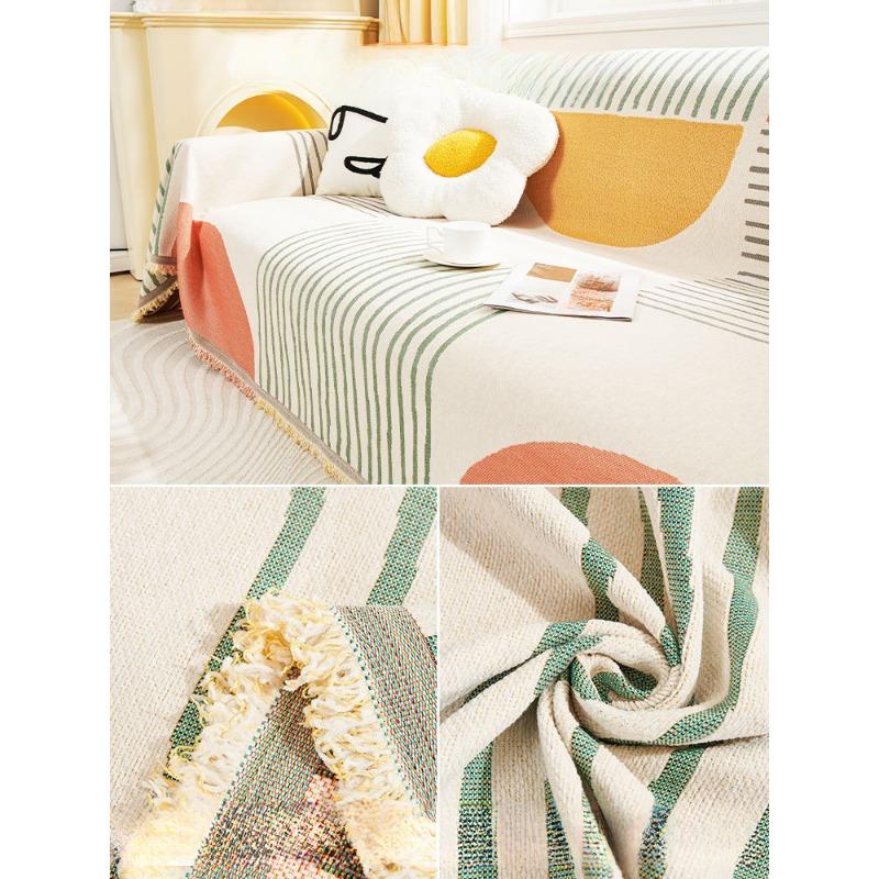 Sofabezug Stoff Vollbezug Handtuch Fortgeschrittener Künstlerischer Sinn Vier Jahreszeiten Universal Anti-Katzenpfote Kann Abgedeckt Werden Dickes Bezugstuch Decke