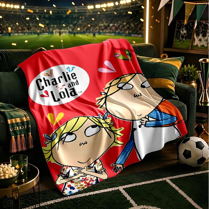 Lola Adventure Throws Blanket Flannel Blankets Plush for Couch Bed Gifts for Men Women Travel Picnic Blanket Christmas Fan Gifts