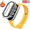 2 PACK Silicone Strap+case For Xiaomi Mi band 8 Replacement miband8 sport Bracelet Accessories smart band 8 waterproof cover