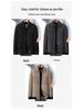 2025 Autumn/Winter Mid-Aged Men's Thick Fleece-Lined Jacket - Loose Fit