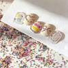 12Grids 3D  Dopamine Colorful Micro Caviar Nail Beads 0.8mm Colorful Mini Round Beads Nail Rhinestones Cute Nail Beads Charms D3