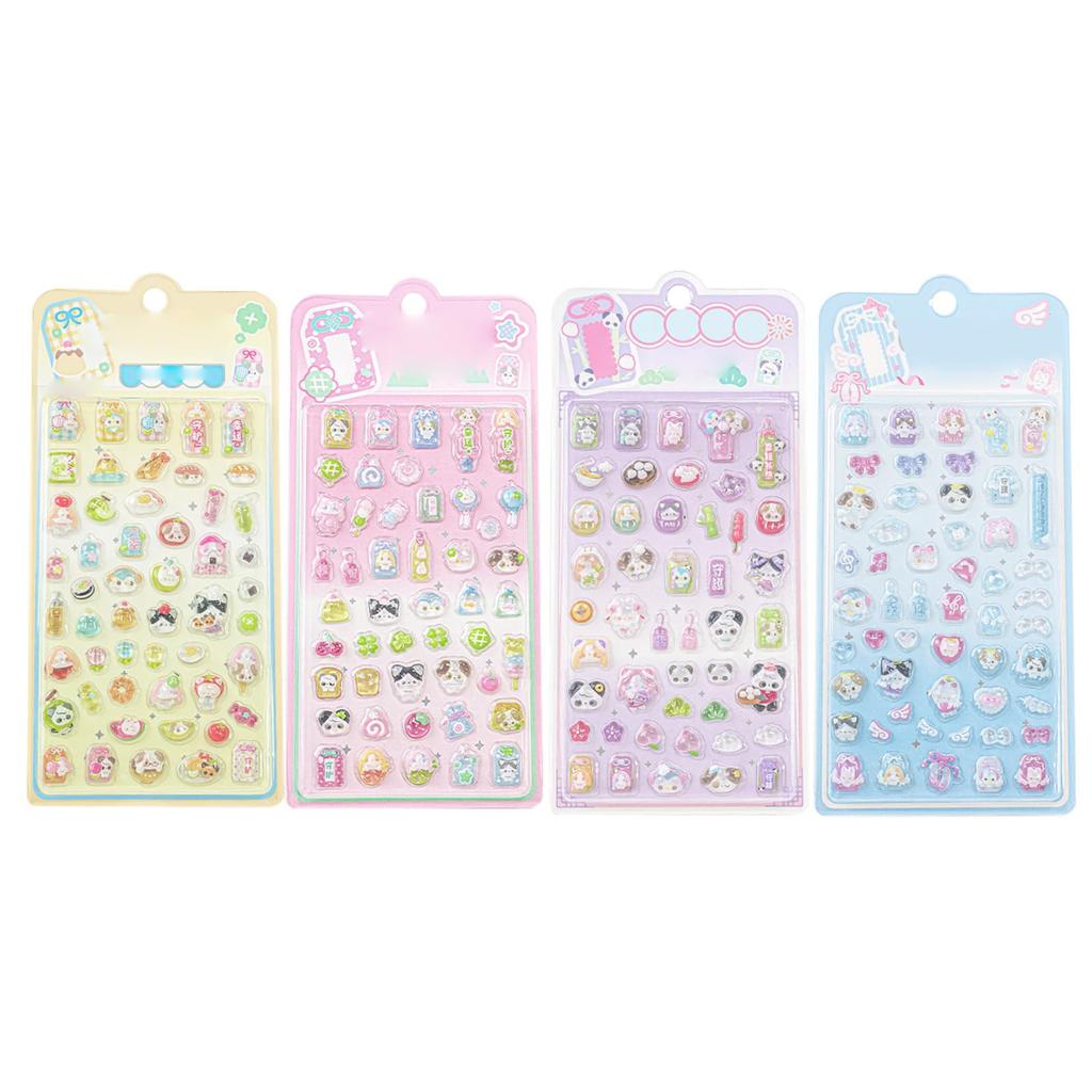 PAVIKE 3D Planner Planner Layout Cute Little Sweet for Mobile Phone Stationery Easy to Easy to Stickers, Stickers, Materials, 4-Piece Set,