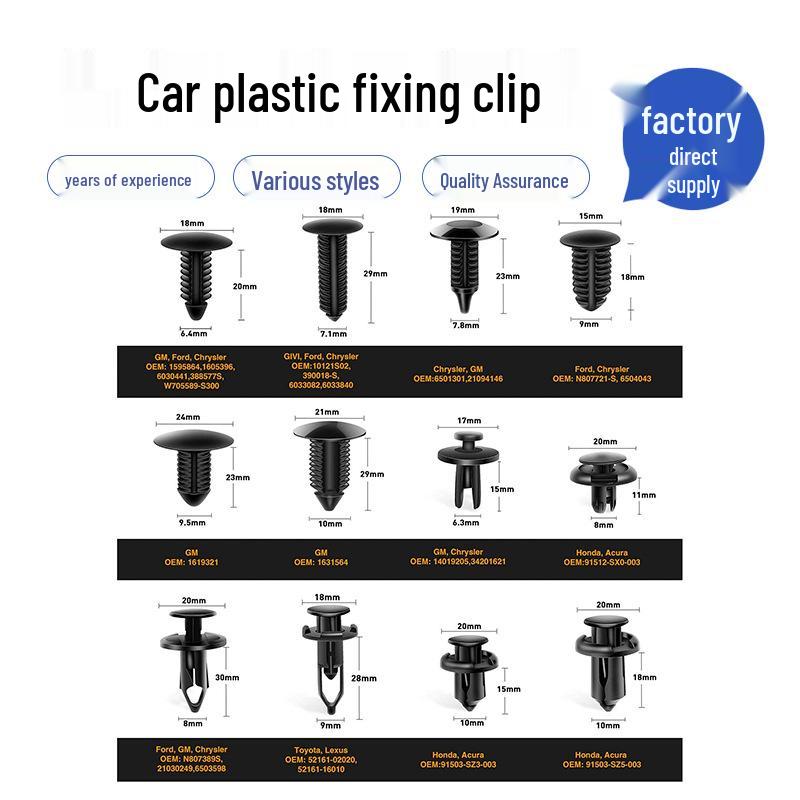 240pc Snap Fasteners for Tesla Bumper, Door Panel, Fender Liner