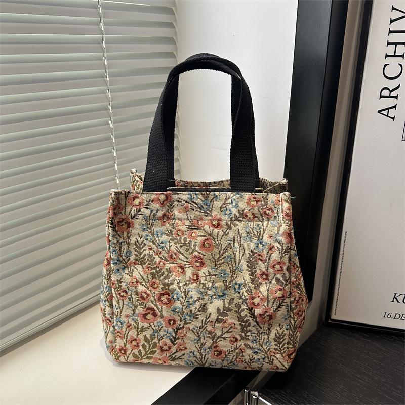 

2025 новая женская сумка-тоут большой вместимости, корейская модная холщовая сумка для работы из хлопка и льна