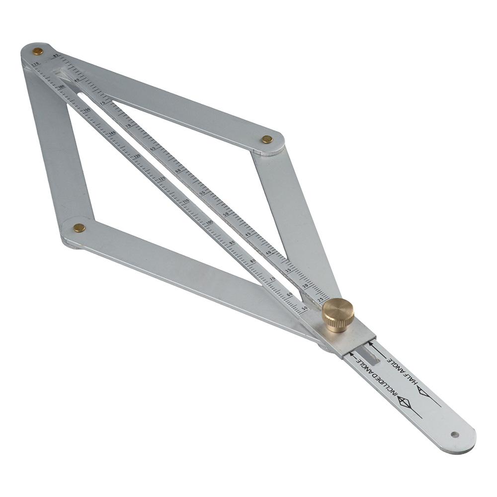 

Stainless Steel Angle Measuring Ruler 4 Fold Construction Protractors DIY Rule Tool