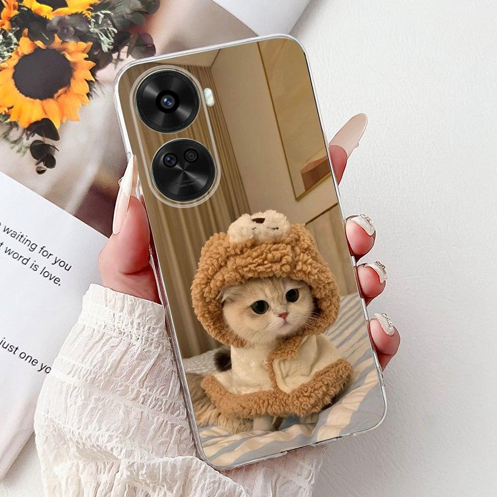 For Huawei Nova 11 SE BON-AL00 Case For Huawei Nova 12 SE Cover BNE-LX1 Luxury Butterfly Love Fashion Flowers Cool Lion Painted