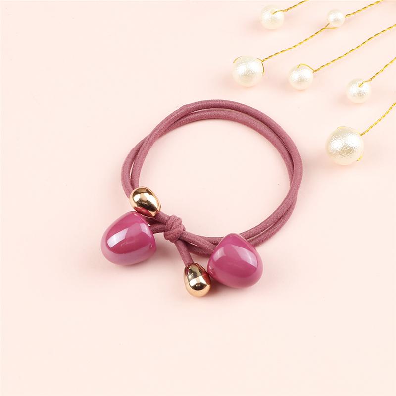 Colorful Balls Pendant Hair Bands Fashion Headband for Women Girls Bow Rubber Band Scrunchies Hair Accessories Ponytail Holder