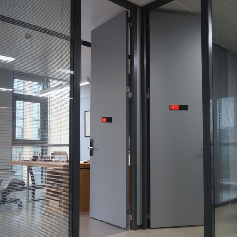 Semn de ușă de birou Ieșire Semn de birou pentru ușă glisantă Semn de ușă pentru decorarea sălii de conferințe de la școală, hotel, spital