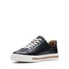 Clarks Genuine Leather Anmaui Lace Platform Black Size Women's Sneakers, Lightweight, Comfortable, Sole, Leather, 22.5cm