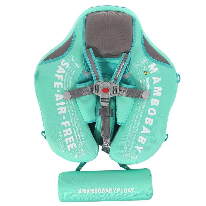 Man Bao Inflatable Baby Swimming Ring with Sunshade, Padded Underarm Vest for 0-3 Year Olds