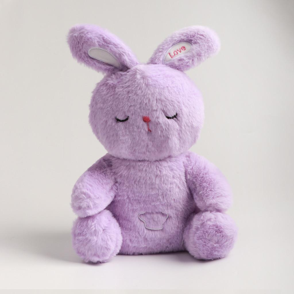 

Rabbit Plush Toy Luminescence Music Fill Doll Baby Reassure Doll Cartoon Animals фиолетовый