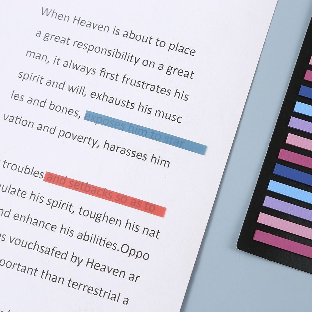 300 Sheets Index Stickers Stationery Sticky Notepads Rainbow Index Memo Pad  Student