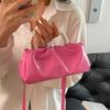 New Sweet Girl Cute Pearl Handbag Women's Shoulder Bag Versatile Mobile Phone Bag Pleated Messenger Cloud Bag