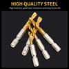 High Hardness 2-10Mm Twist Drill Bit Hex Shank Ultra-Short Hole Opener Stainless Steel Special Drill Wood Metal