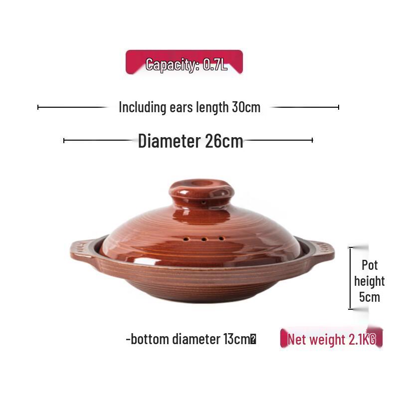 IKTN Ceramic Dry Burn Stew Pot