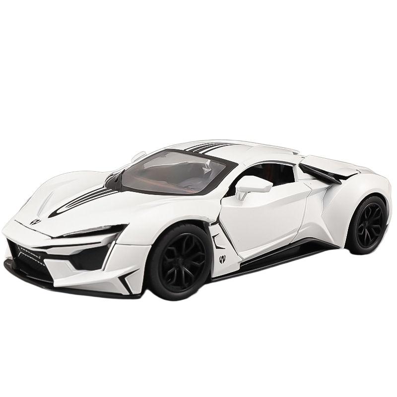 

1/24 Lykan Hypersport Сплав Спортивный Автомобиль Модель Литой Металл Гоночный Транспортное Средство Модель Автомобиля Симуляция Звука и Света Детская Игрушка Подарок белый