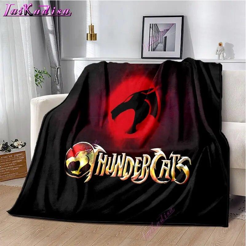 Thundercats Throw Blanket Cartoon Soft Cover Lightweight Warm Cartoon Blankets for Kidsroom Bedroom