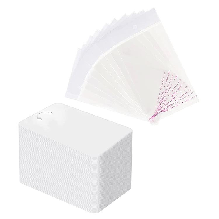 

100 PCS Earring Cardboard for Earring Necklace Jewelry Card Holder Display Card 1 белый