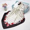 Wave headscarf women's artificial silk scarf 90 large square scarf satin shawl scarf