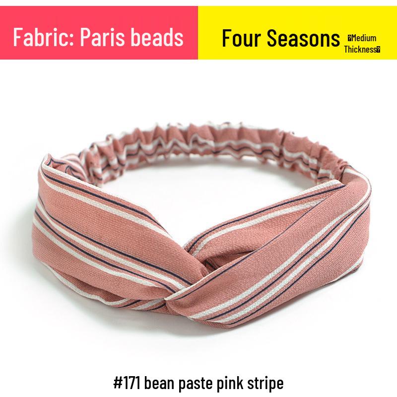 Koreanisches florales Chiffon-Elastik-Stirnband für Damen - Frischer Stil Haaraccessoire