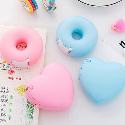 1Pc Donut Heart-Shaped Tape Dispenser Cutter For Eyelash Extension Tape