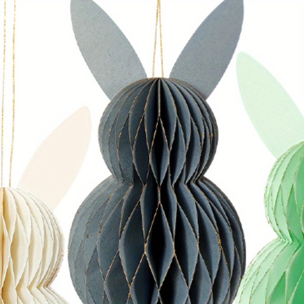1pc Easter Rabbit Honeycomb Ball Pendant,Party Hanging Decoration Pendant,Birthday Party Decoration,Home Decor Hanging Accessory