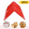 Red PP Modern 30-Pack Corner Protector, Edge Protectors Flatbed, Protects Cargo Edges, 30* Tiedown Corner Protectors