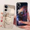 Clear Casing For Vivo V2440 Cover For Vivo V50 Lite 5G Case Cute Cat Fashion Butterfly 2D Painted Soft TPU