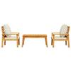 VidaXL Garden Lounge Set with Cushions 3 Pcs, Patio Sofas, Patio Furniture Set, Outdoor Furniture, Wood 3211807