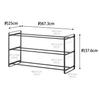 Yamazaki Tweezers and Wood Screws Shoe Rack for 3 X D25 X Floating Shoe Easy To Hooks 4507 (Yamazaki) [Drywall Included] Wall-mounted Drywall,