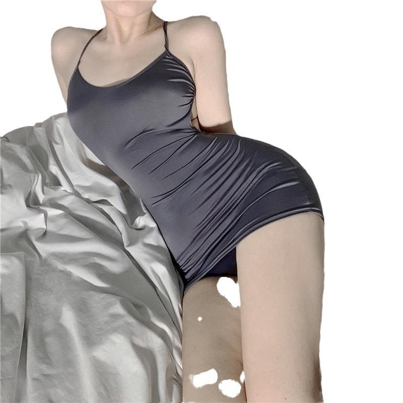 Sex Underwear Women's Sexy Temptation Backless Suspender Nightgown Passion Suit Tight Hip Skirt Backless Flirting