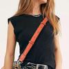 Handbag In Genuine Leather. Shoulder Strap with Crossbody Strap BEIGE Beige