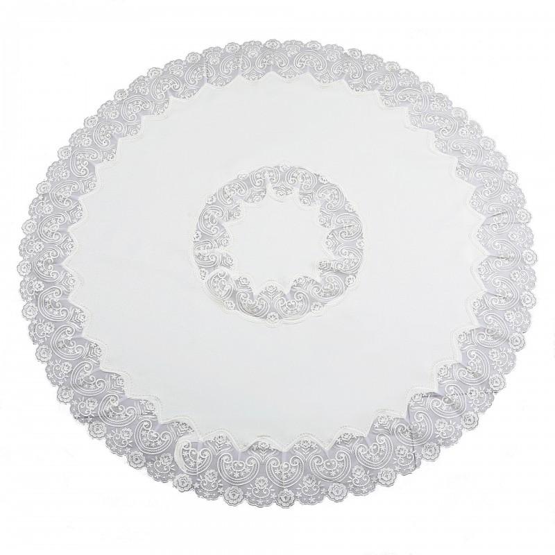Nordic Style Round Lace Tablecloth Premium Home Decor Coffee Tables Dustproof Stain Resistant