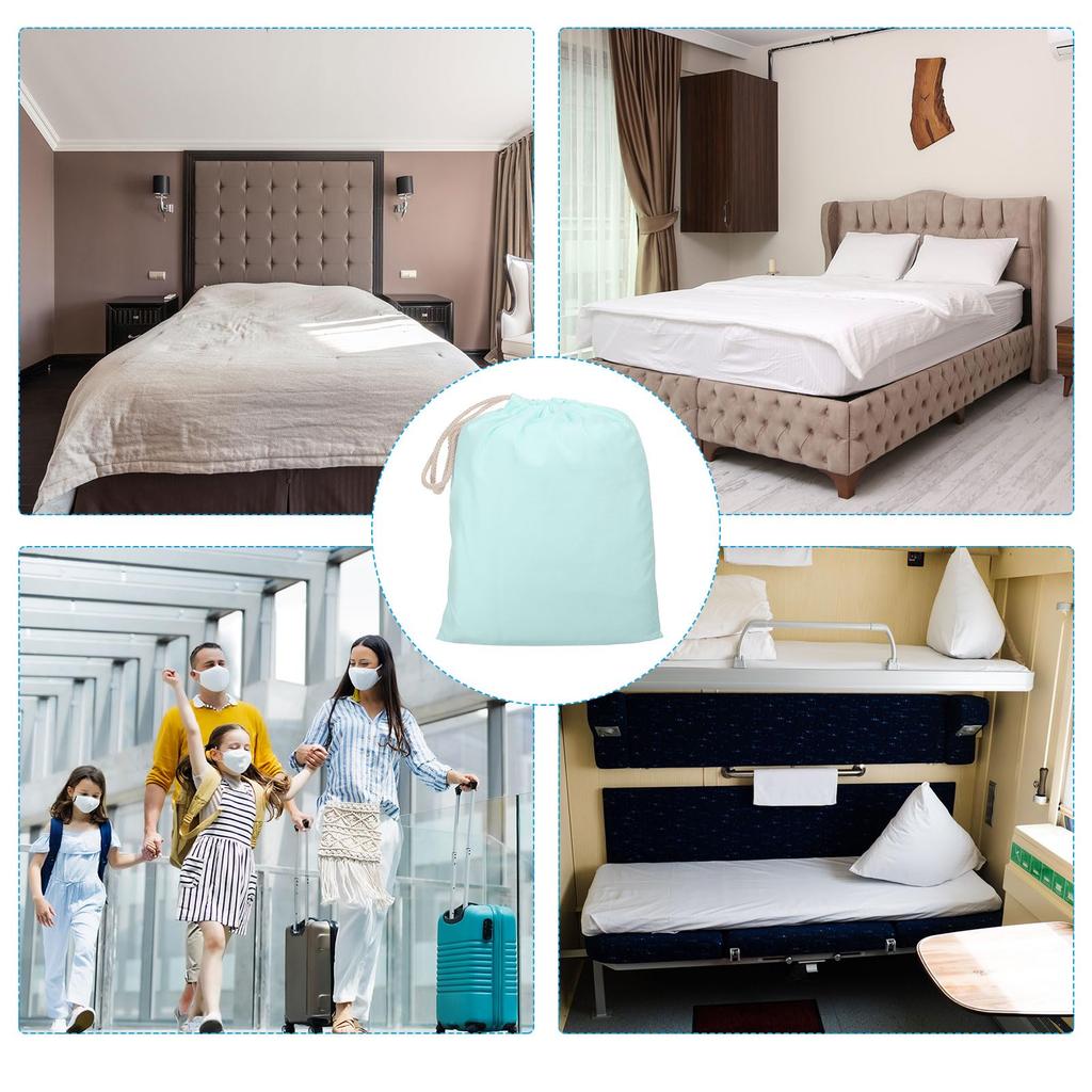 PATIKIL 210x120 cm Sleeping Bag Liner Soft Lightweight Travel Camping Sheet Sleep Sack Compact Sleeping Bag with Carry Bag for Adults Camping Travel