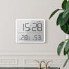 Lcd Digital Alarm Clock Large Screen Displays Multi-functional Magnetic Design Thermometer Meter Humidity Monitor