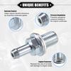PCV Valve Compatible for Honda CR-V 2002-2009 for Honda Accord 2003-2007, Durable Metal Silver Tone Exhaust Positive Crankcase Ventilation Valve