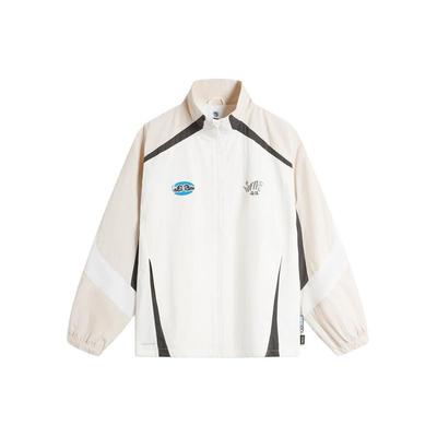 Li Ning Bad Five Color Block Stehkragen Leichte Sportjacke Herren Jacke Off-White Kieselgrau AFDU069-1