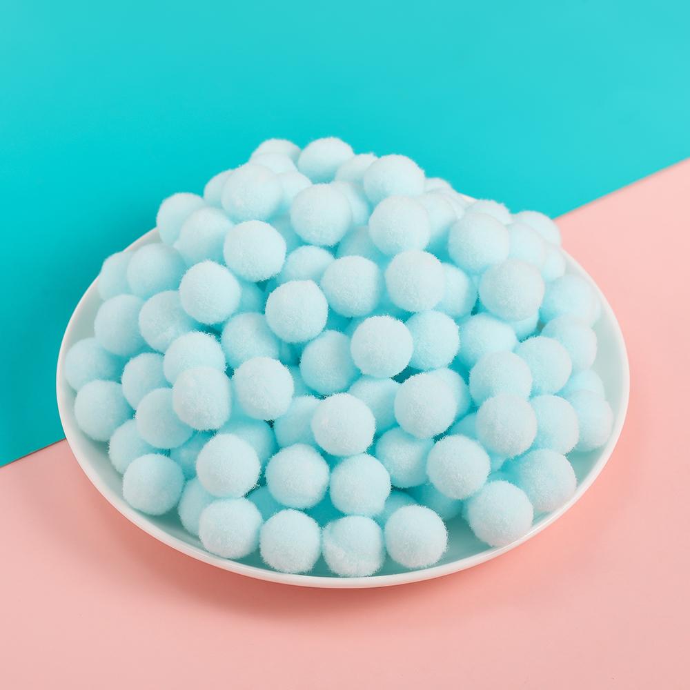 50pcs 10/15mm Multicolor Soft Fluffy Ball Pompom Plush Balls for DIY Sewing Holiday Decorations and Jewelry Making Supplies
