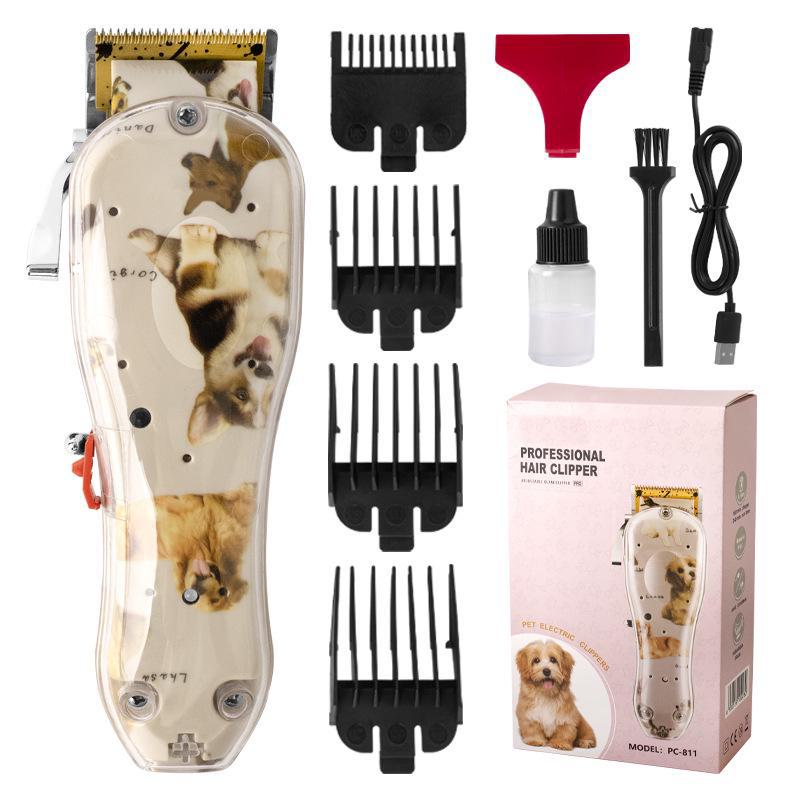 

Профессиональная электрическая машинка для стрижки волос с регулируемым лезвием, парикмахерскими ножницами и инструментами для карвинга белый